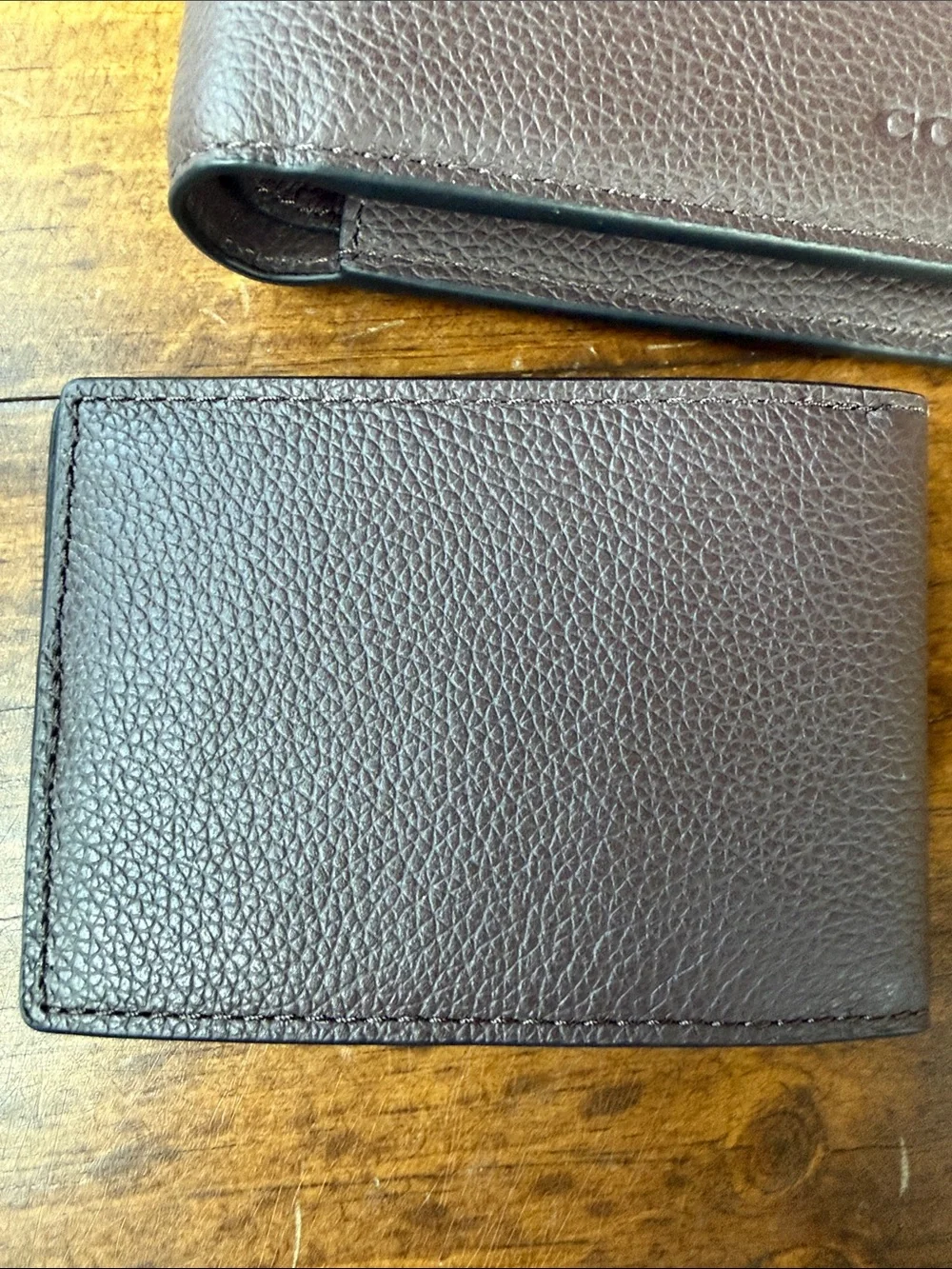 Coach Men’s Brown Mahogany Leather Wallet
